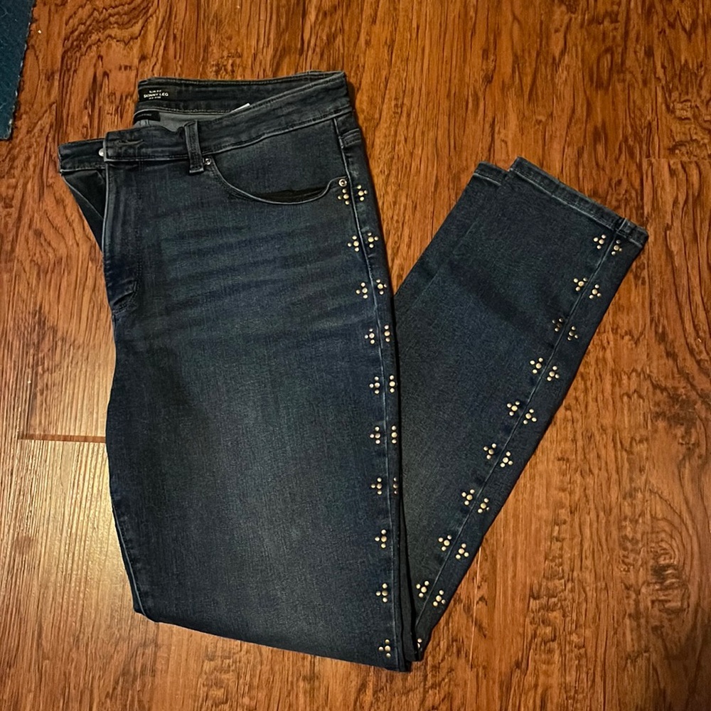 Women’s gold studded jeans